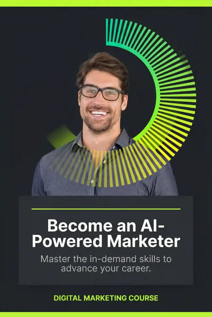 Zeely AI generative ad of digital marketing course