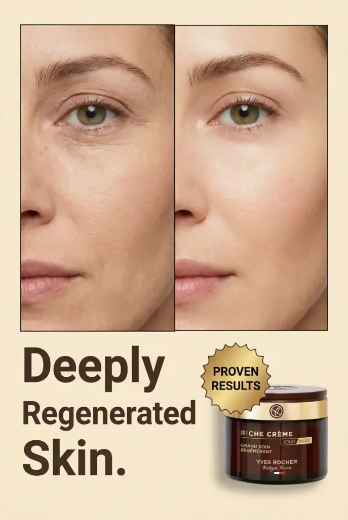 Zeely AI generative before-and-after ad of a cream