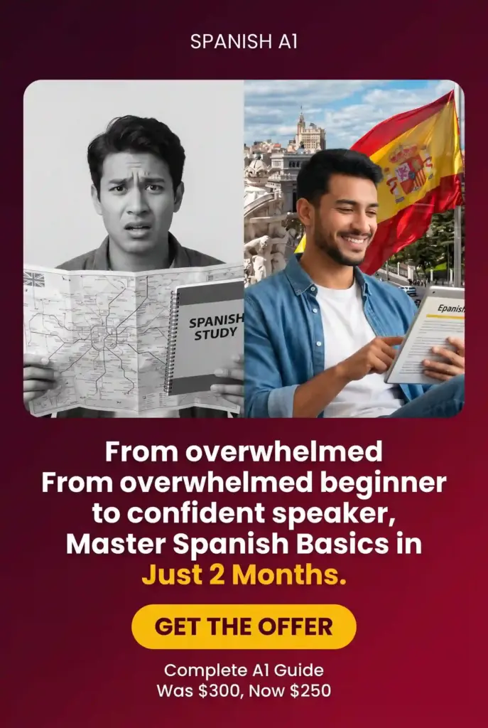 Spanish course ad