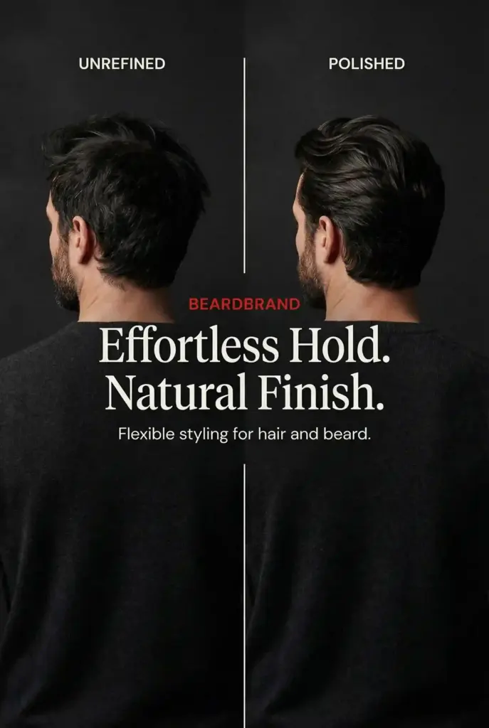 Zeely AI generative ad of a beard paste