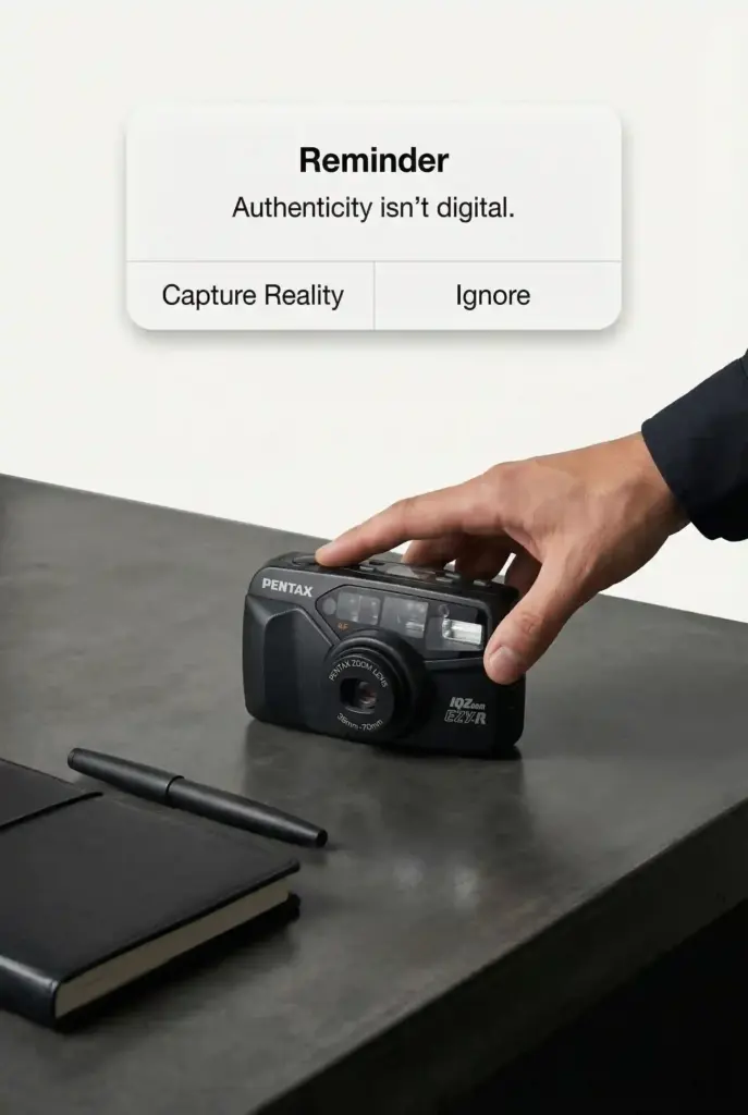 Zeely AI generative ad of a disposable camera