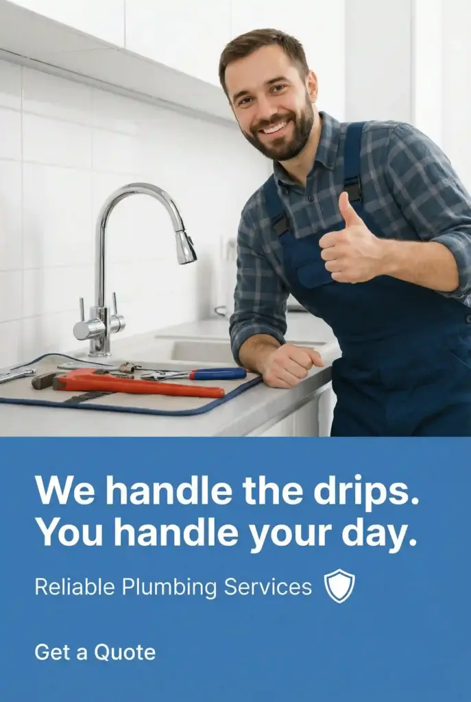Zeely AI generative ad for a plumber service