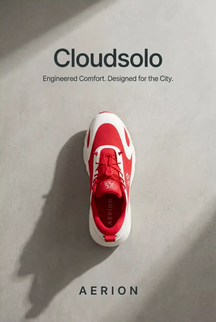 Zeely AI sneaker ad