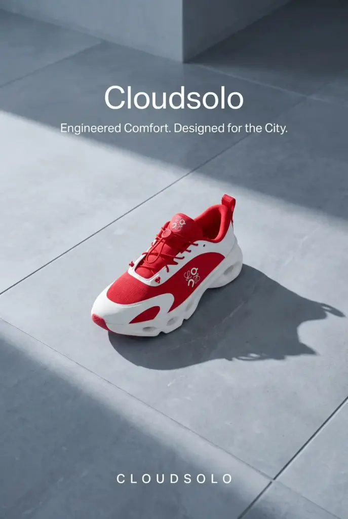 Zeely AI Sneakers ad example