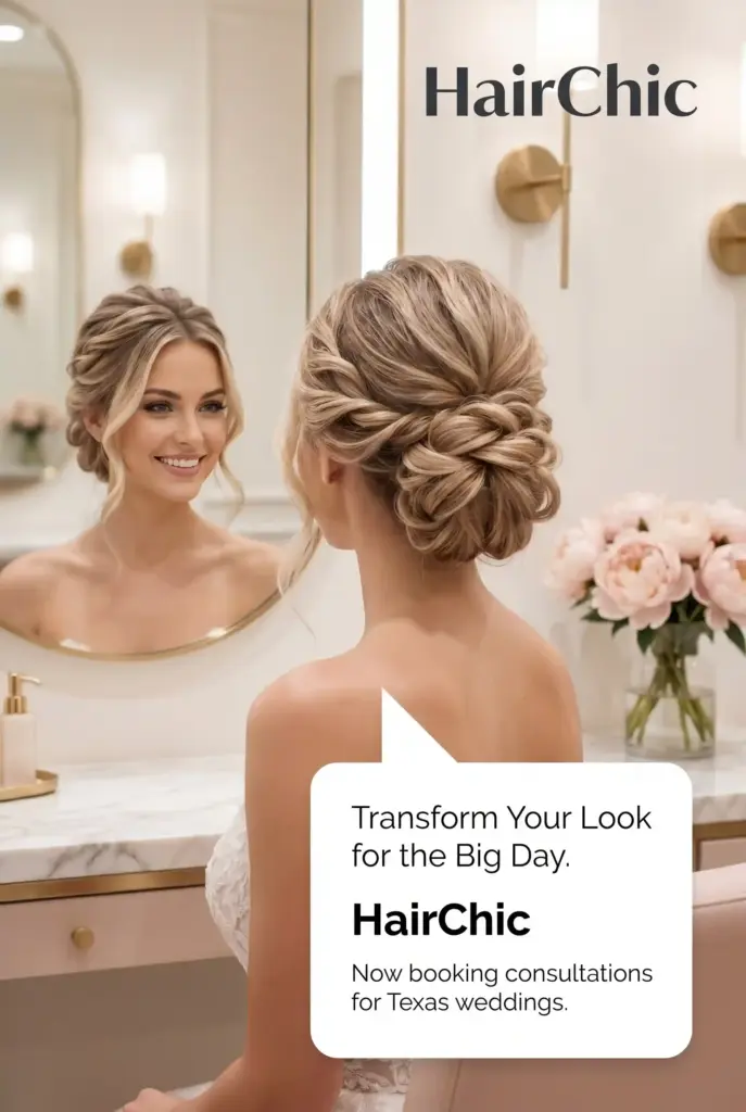 Wedding makeup AI Facebook ad