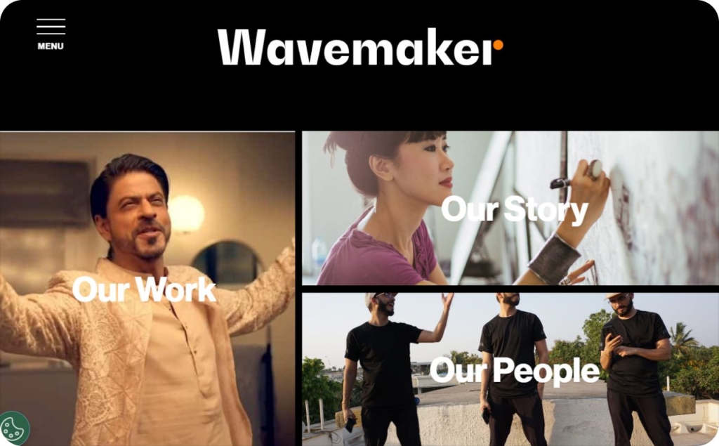 Screenshot of Wavemaker website