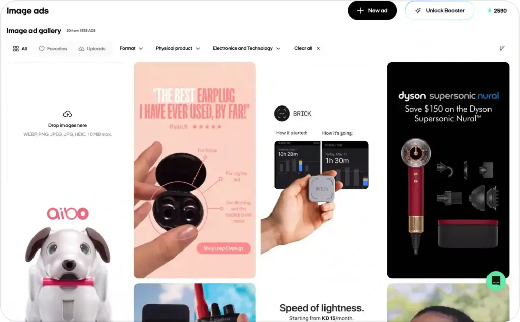 Zeely AI image ads screenshot