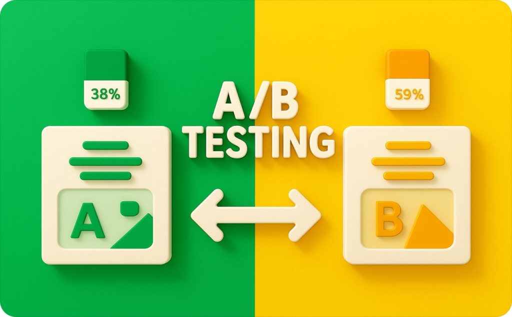 A/B testing image