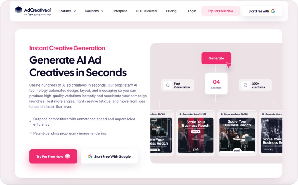 AdCreative AI instant creative generation