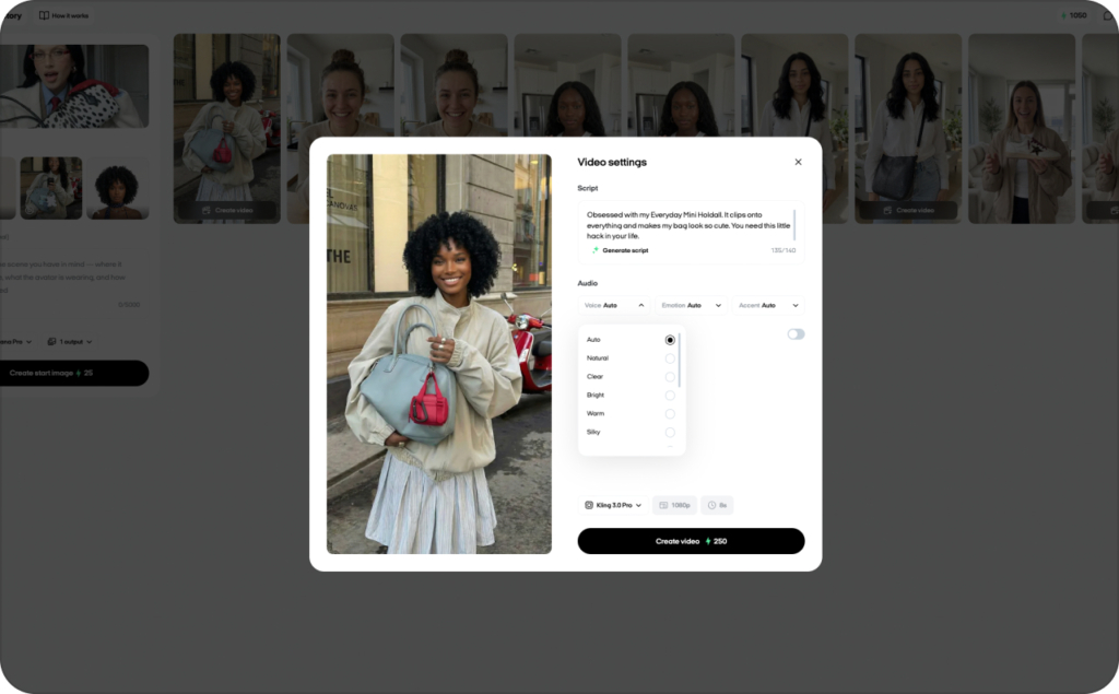 Zeely AI avatar video ad