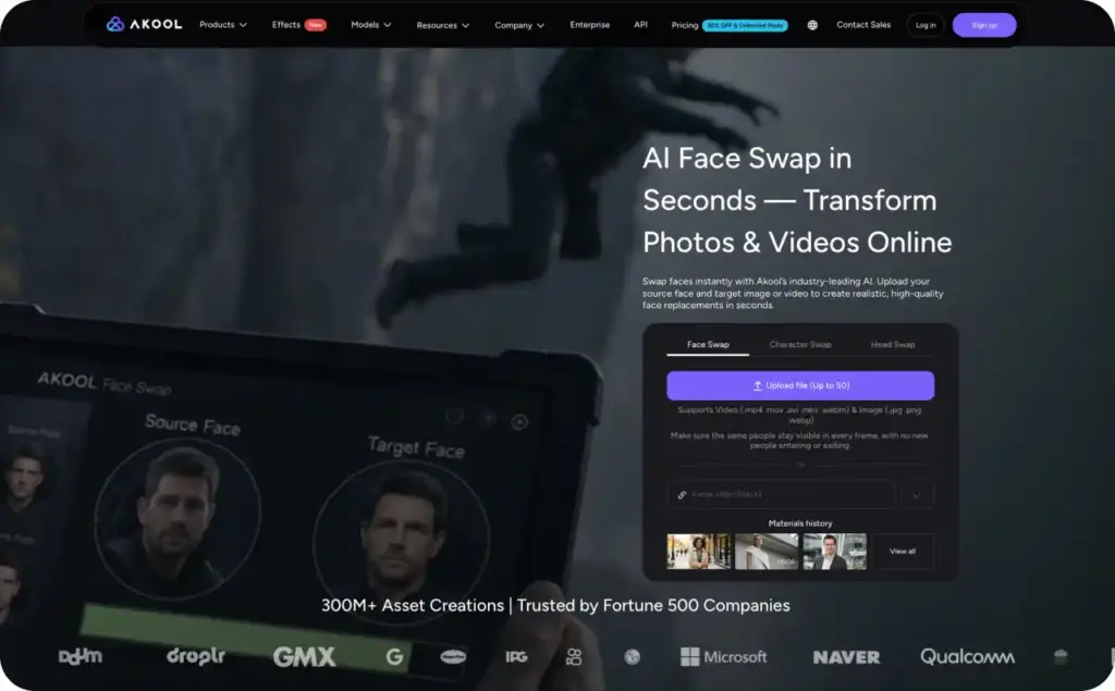 Akool AI landing page