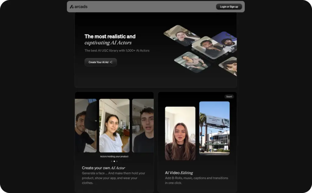 Arcads AI actors