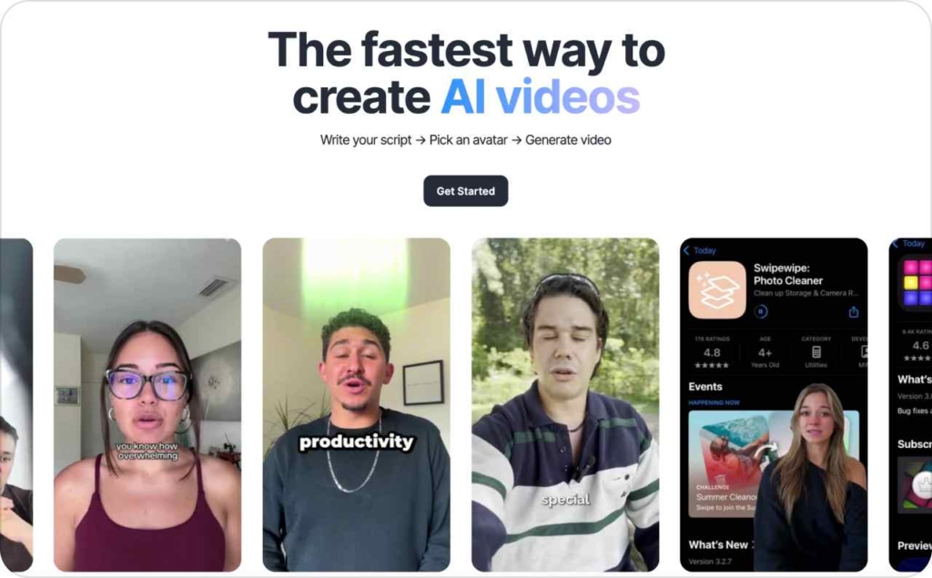 MakeUGC AI page