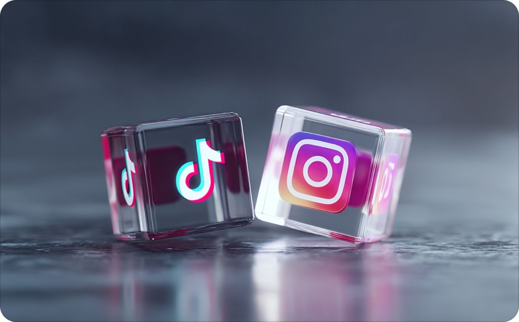 TikTok and Instagram Icons