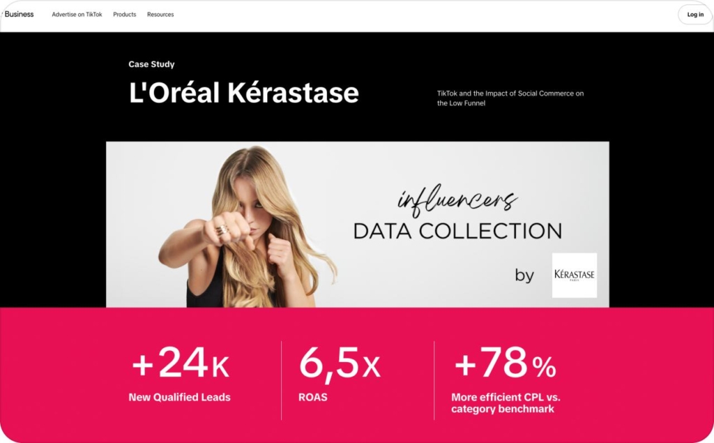 Kerastase on TikTok Business