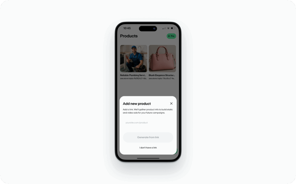 Zeely AI product URLs 