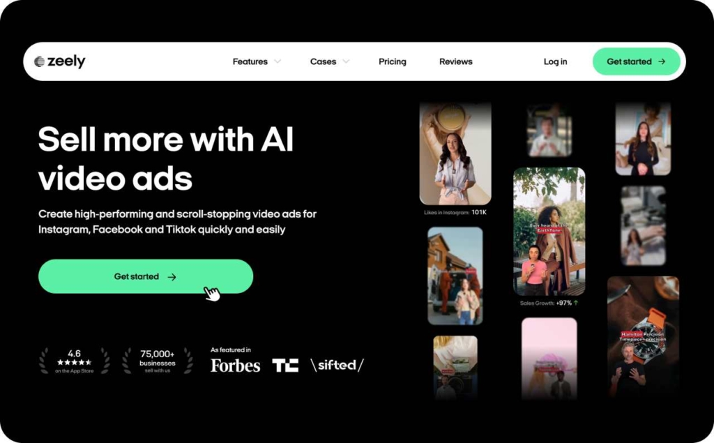 Zeely AI video ad production