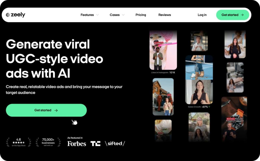 Zeely AI UGC video ads creator