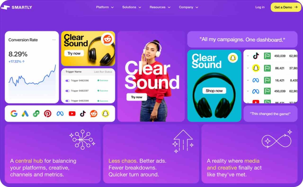 Smartly.io page