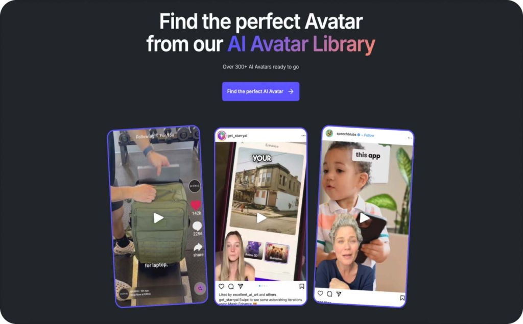 Arcads AI page