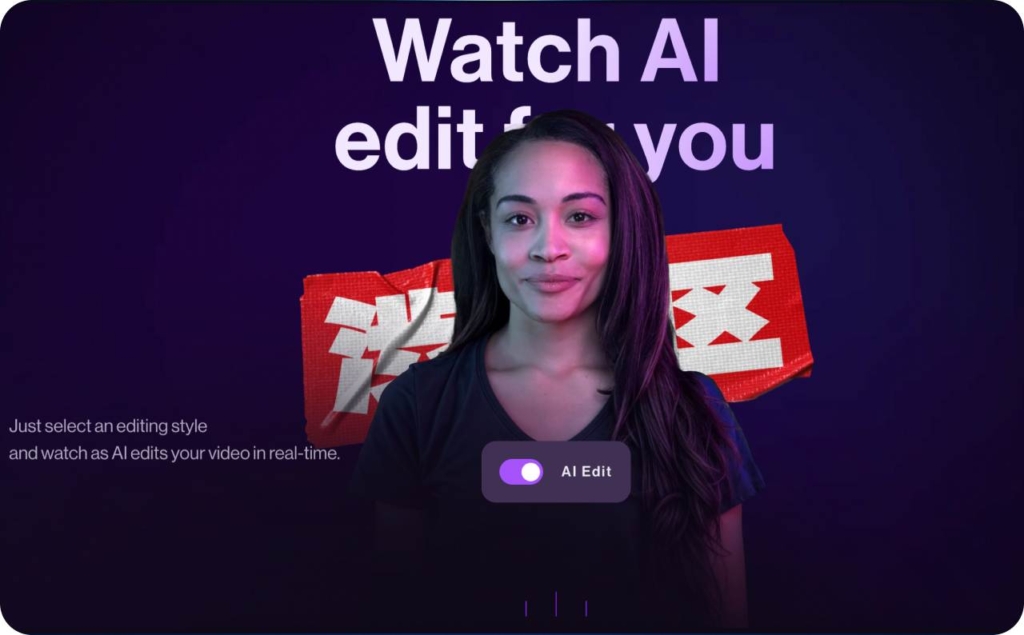 Captions AI landing page