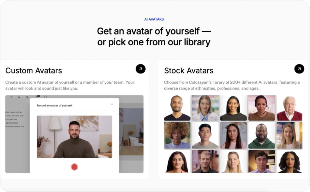Colossyan page