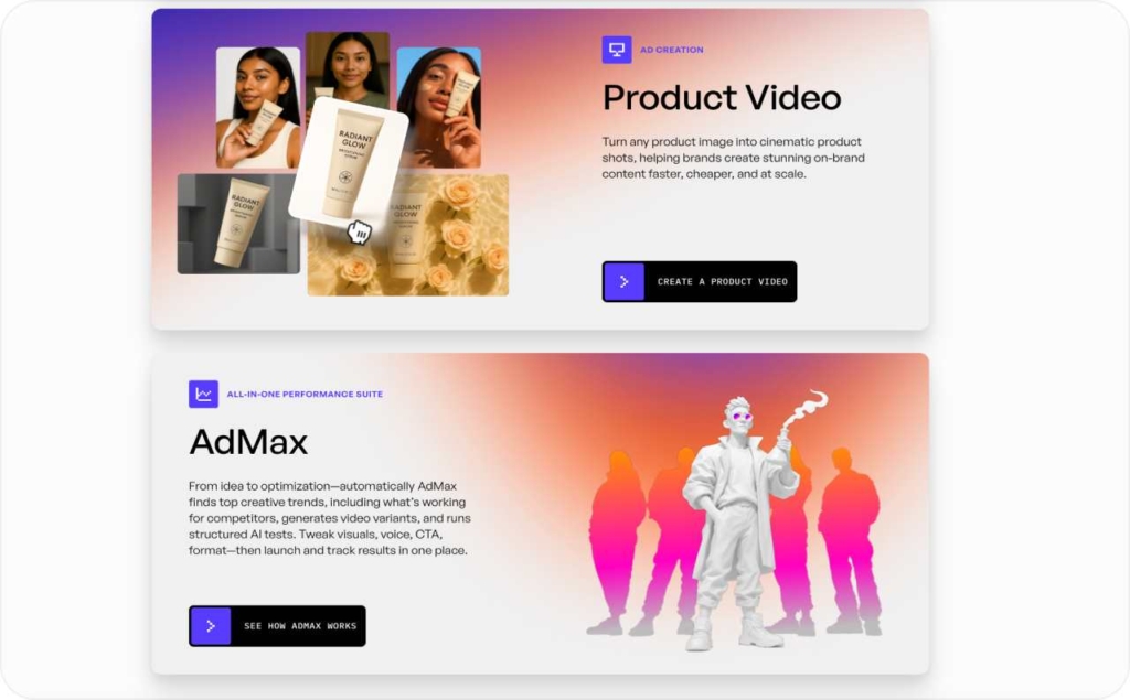 Creatify AI page