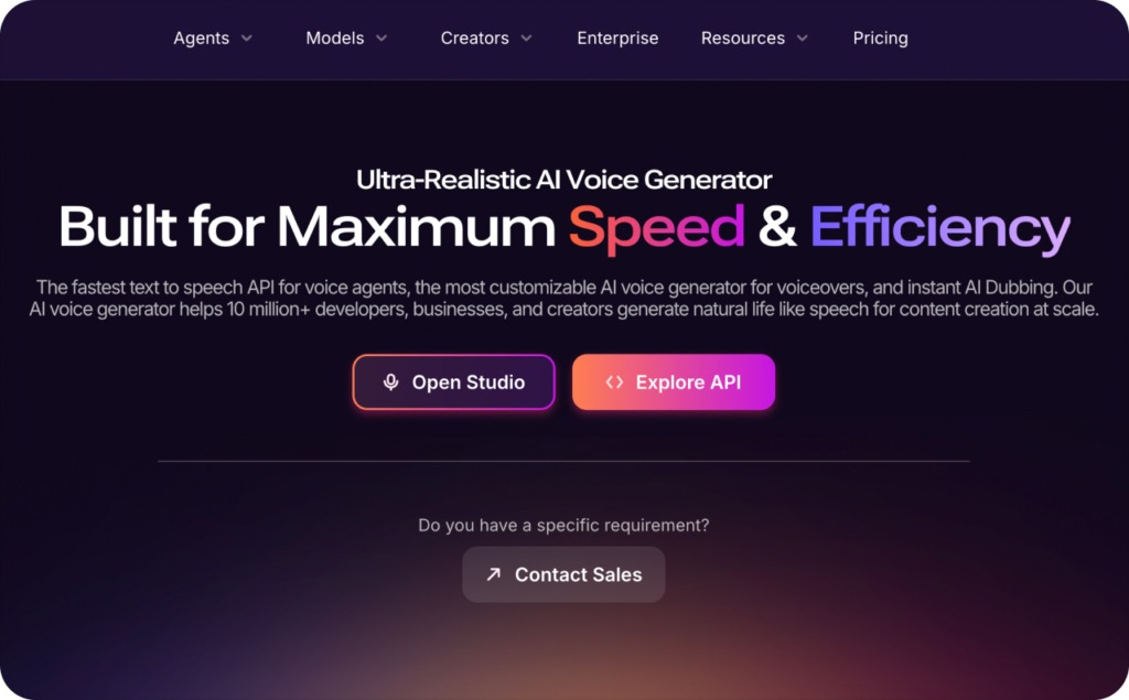 Murf landing page