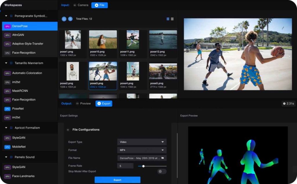 Runaway ML studio page