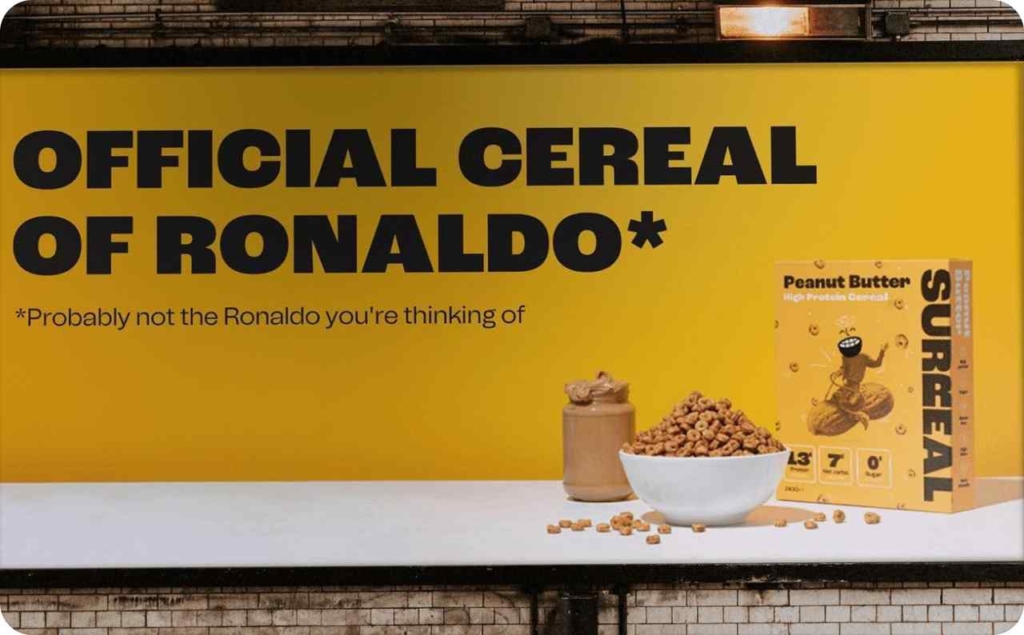 Surreal Cereal advertising
