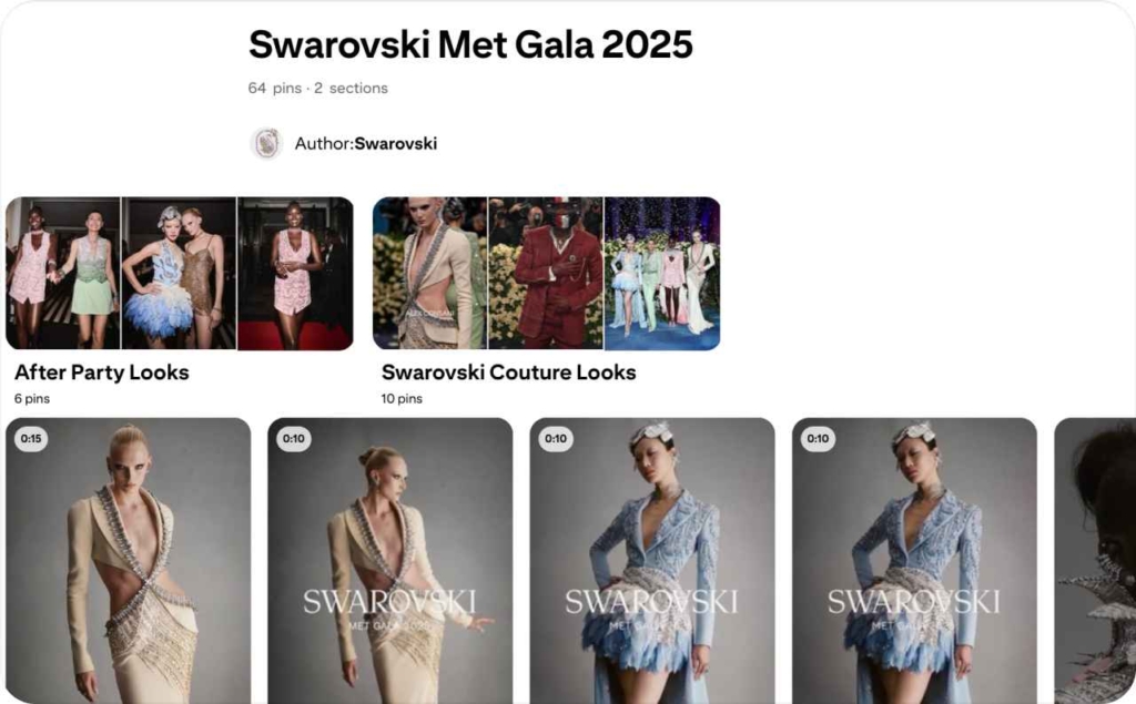 Swarovski Pinterest 