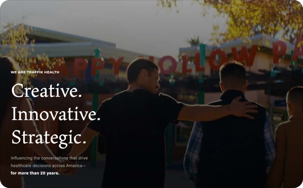 TRAFFIK Health page