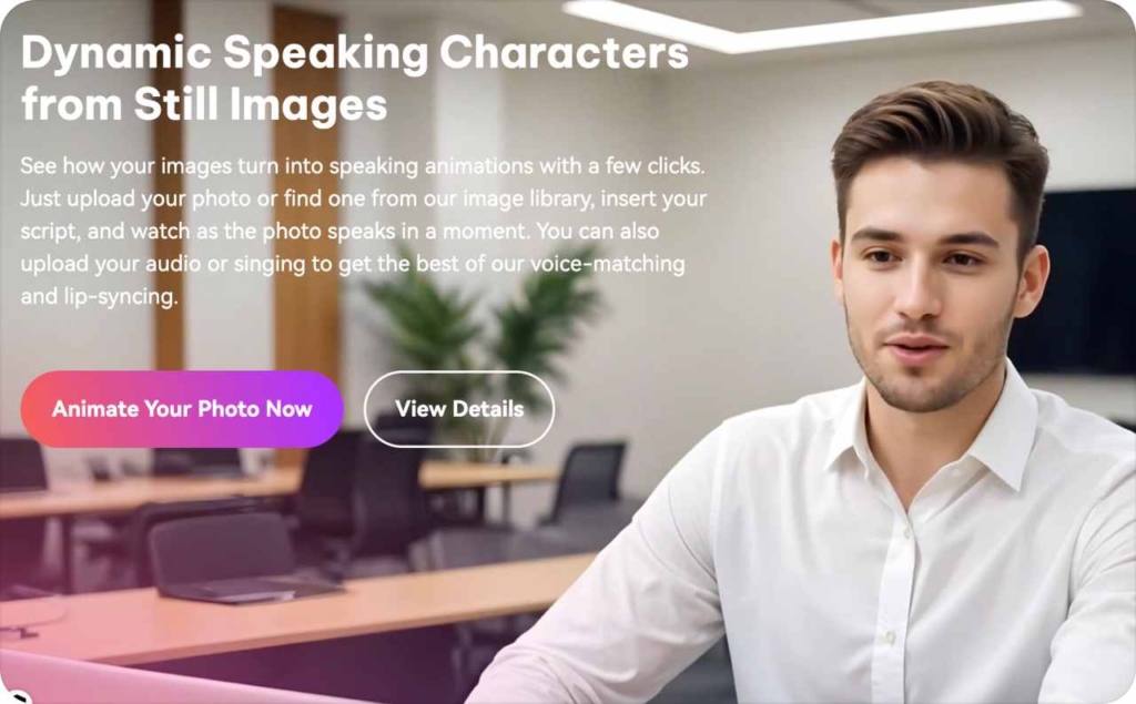 Virbo landing page