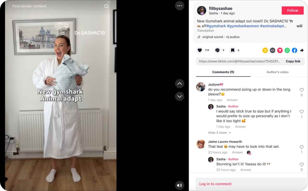@fitbysashae on TikTok
