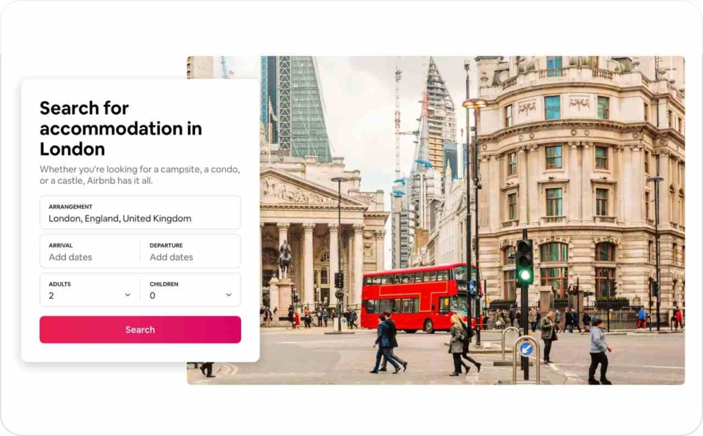 Airbnb main page