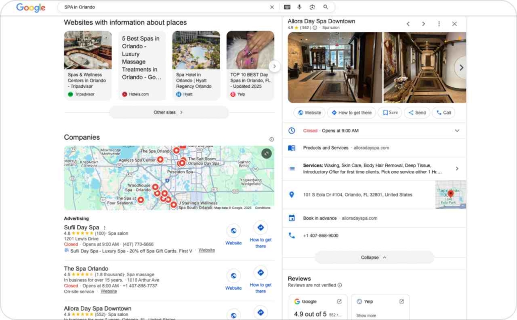 Google Ads search