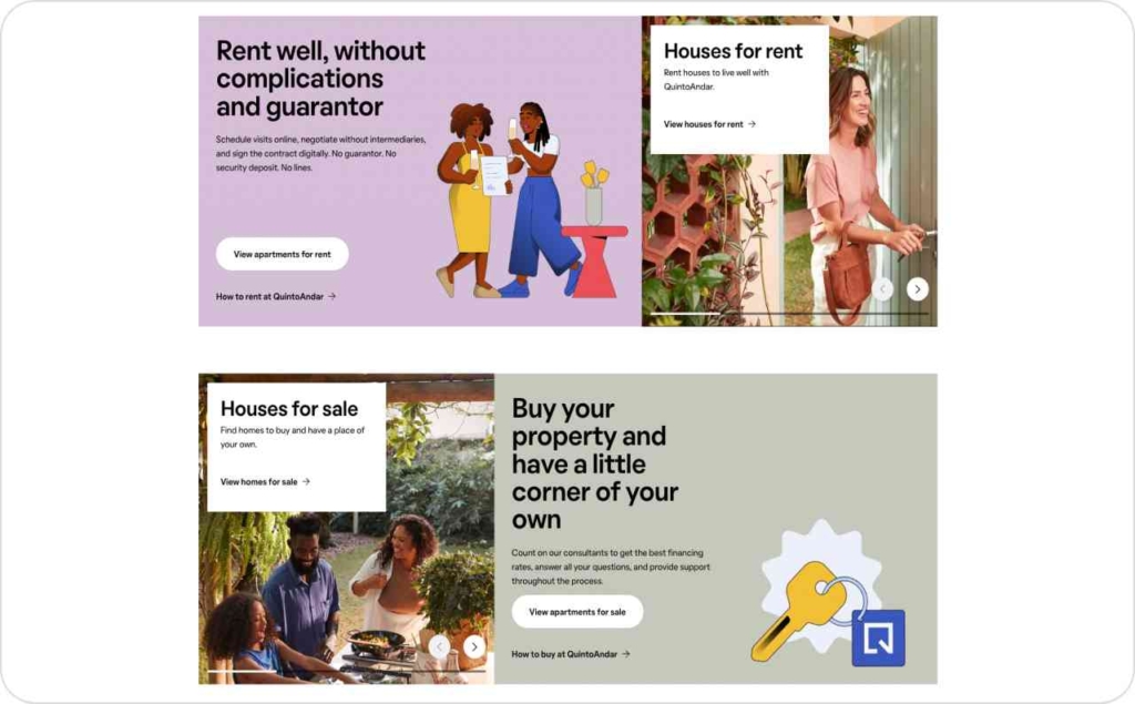QuintoAndar landing page