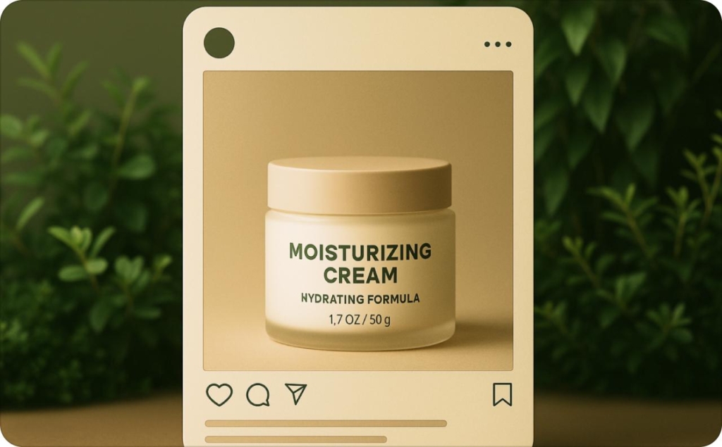 Example of Instagram cream ad