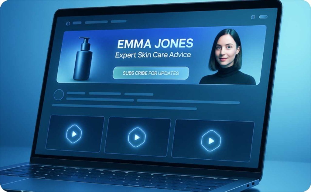 Example of skin care display ad