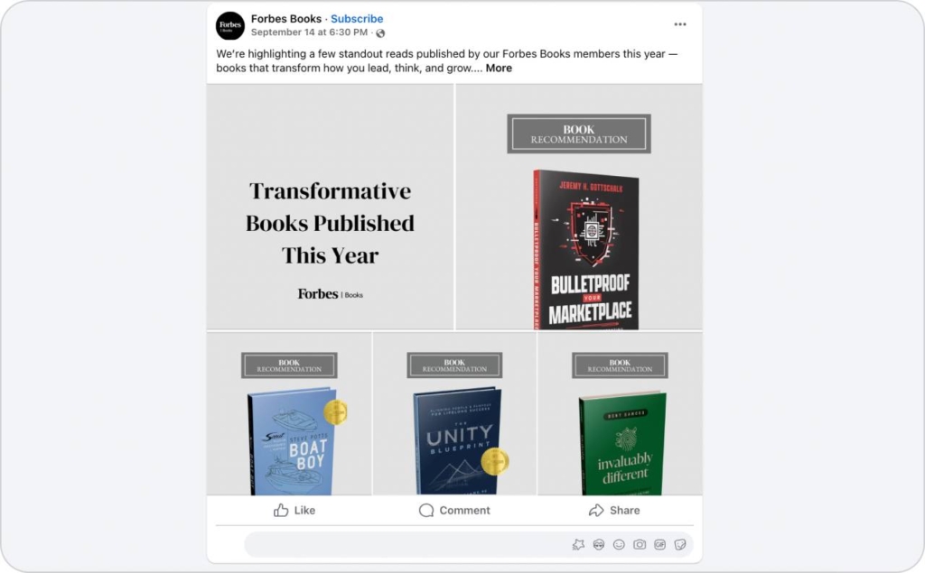 Forbes Books on Facebook