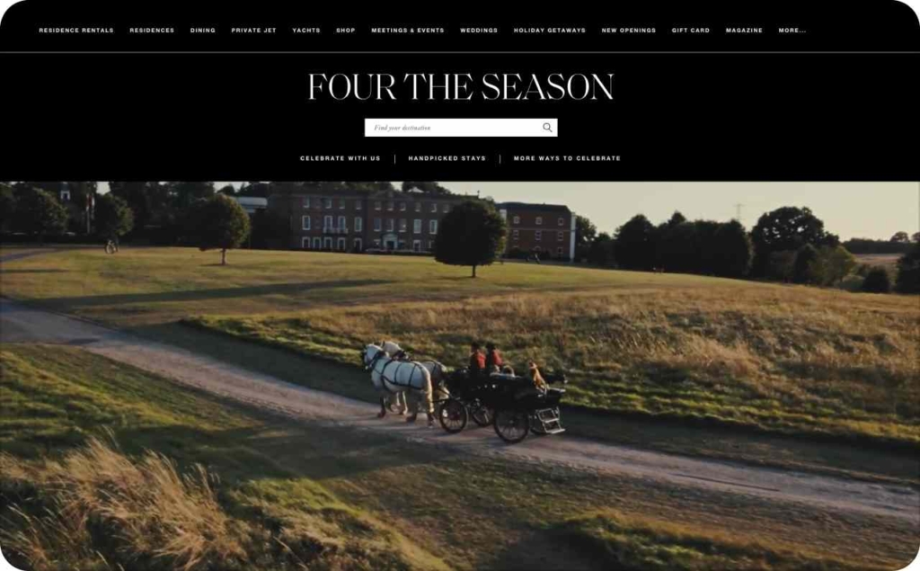 Four Seasons landing page