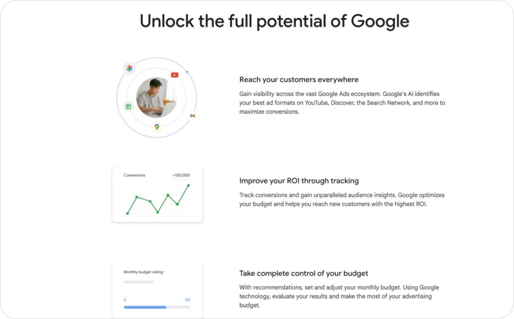 Google Ads display campaigns screenshot