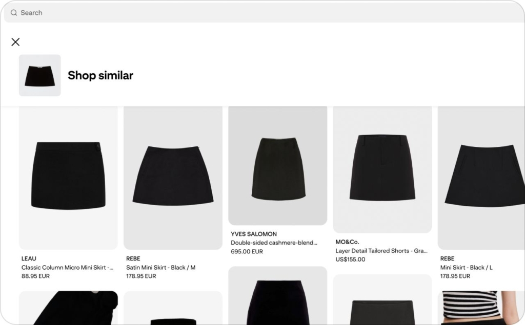 Pinterest shop similar of mini black skirts
