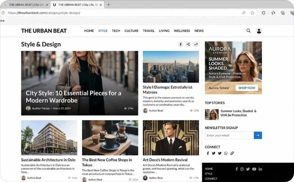 Responsive display ads example