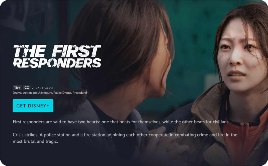 Disney Plus landing page