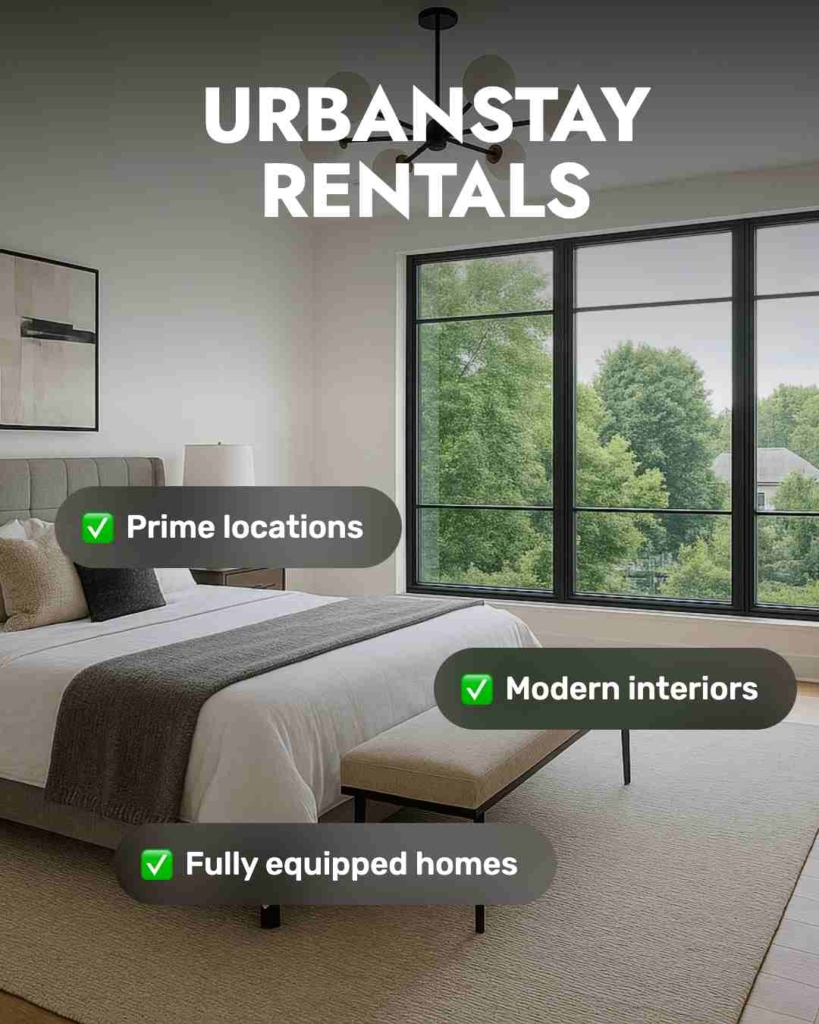 Zeely AI rental advertising portraying a bright bedroom