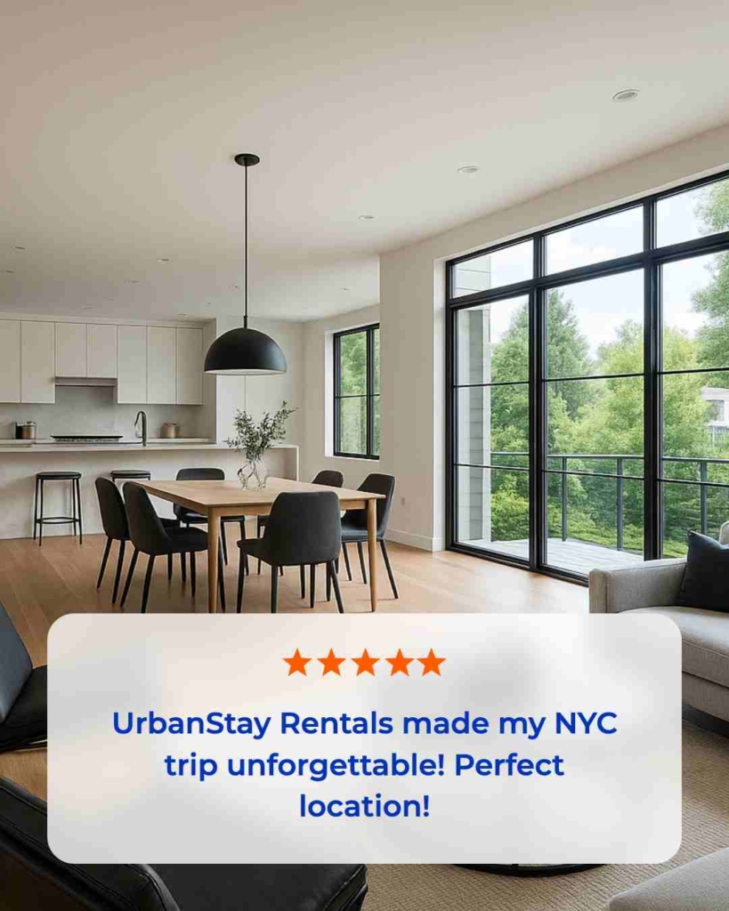 Zeely AI rental ad portraying a bright living room