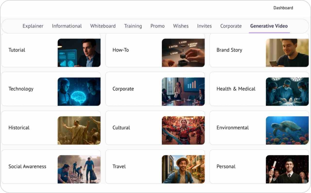 Animaker landing page screenshot