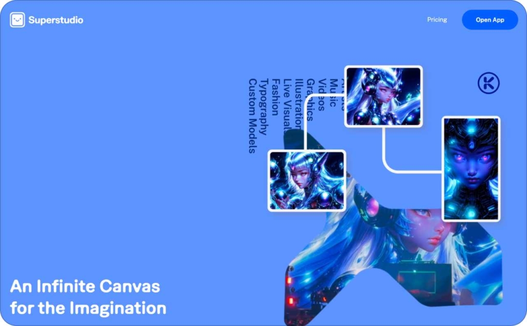 Kaiber landing page screenshot 