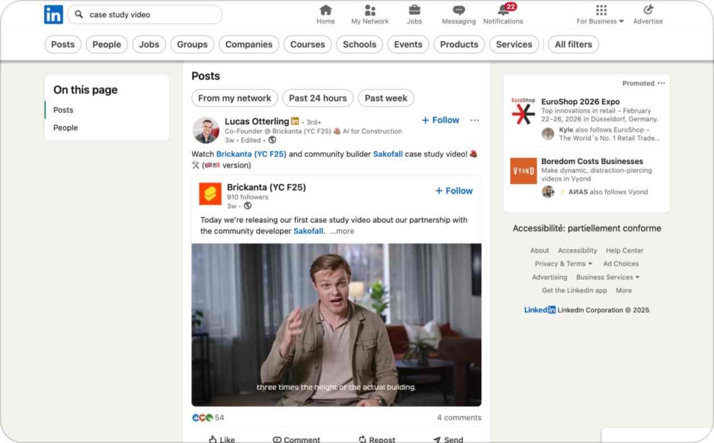 LinkedIn post of Lucas Otterling